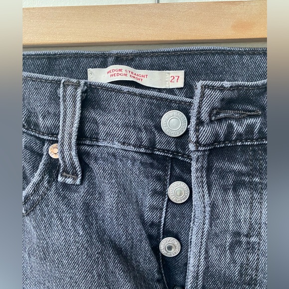 Grey Jeans Levi’s wedgie straight size 27 - Picture 3 of 5